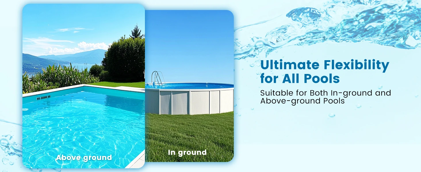 Blossom PC10 Robot Swimming Pool Cleaner Wall&Waterline Cleaning 1076.39 sq ft Intelligent Route Planning Pool Cleaner Robotic