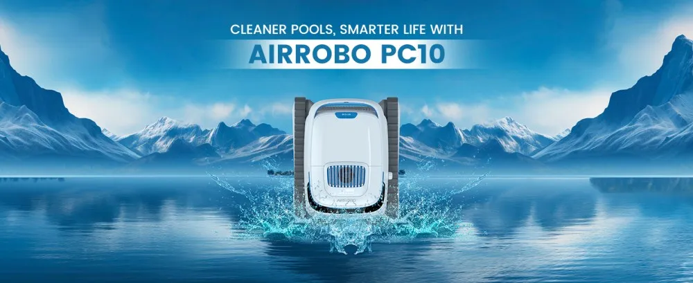 Blossom PC10 Robot Swimming Pool Cleaner Wall&Waterline Cleaning 1076.39 sq ft Intelligent Route Planning Pool Cleaner Robotic