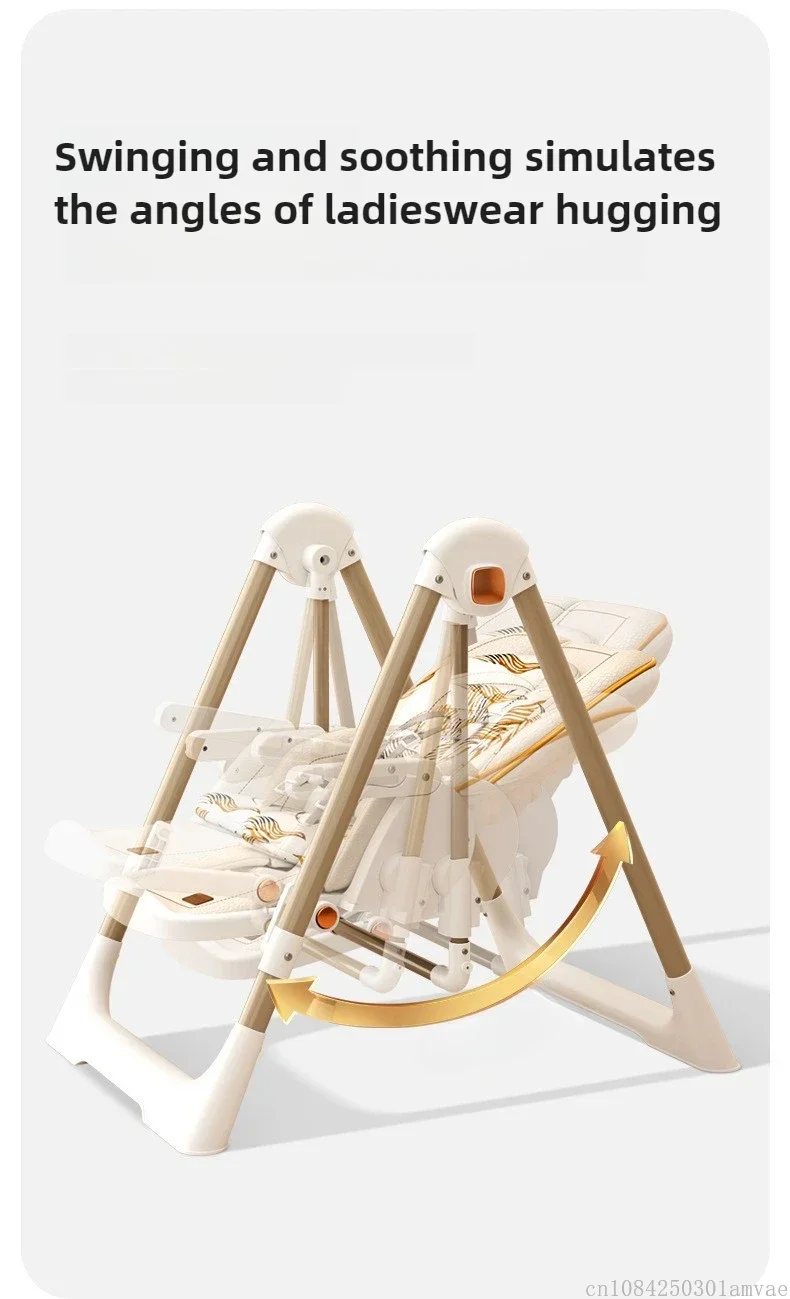 Foldable Children's Dining Chair 2 in 1 Baby Rocking Swing Growing Children's Dining Chair Suitable for 0-6 Years Old EU Stock