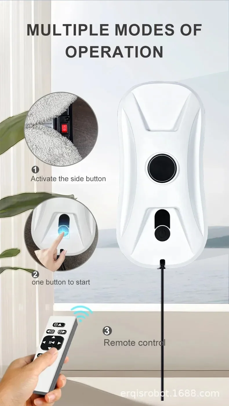 DIVEDEER RA2-02 Intelligent Window Cleaner Bi-directional Double Spray New Window Cleaner Automatic Dual Spray Mini-Type Machine