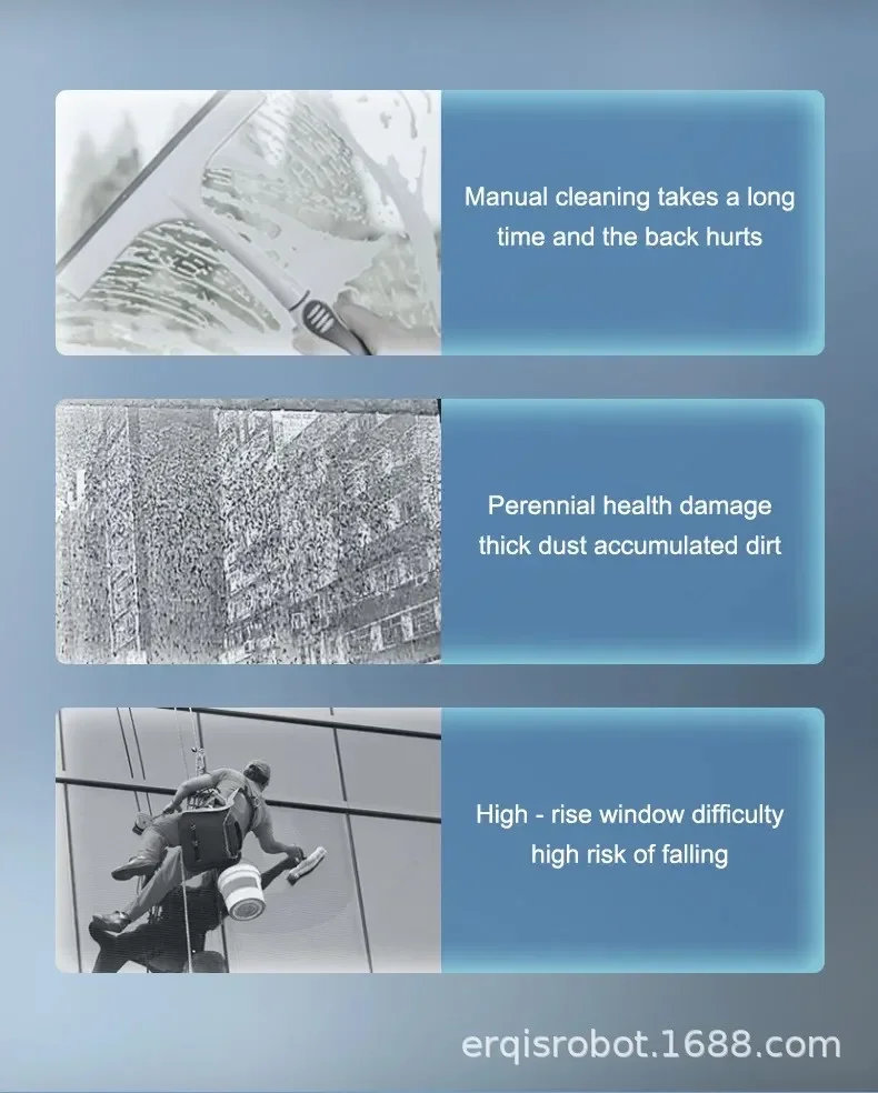 DIVEDEER RA2-02 Intelligent Window Cleaner Bi-directional Double Spray New Window Cleaner Automatic Dual Spray Mini-Type Machine