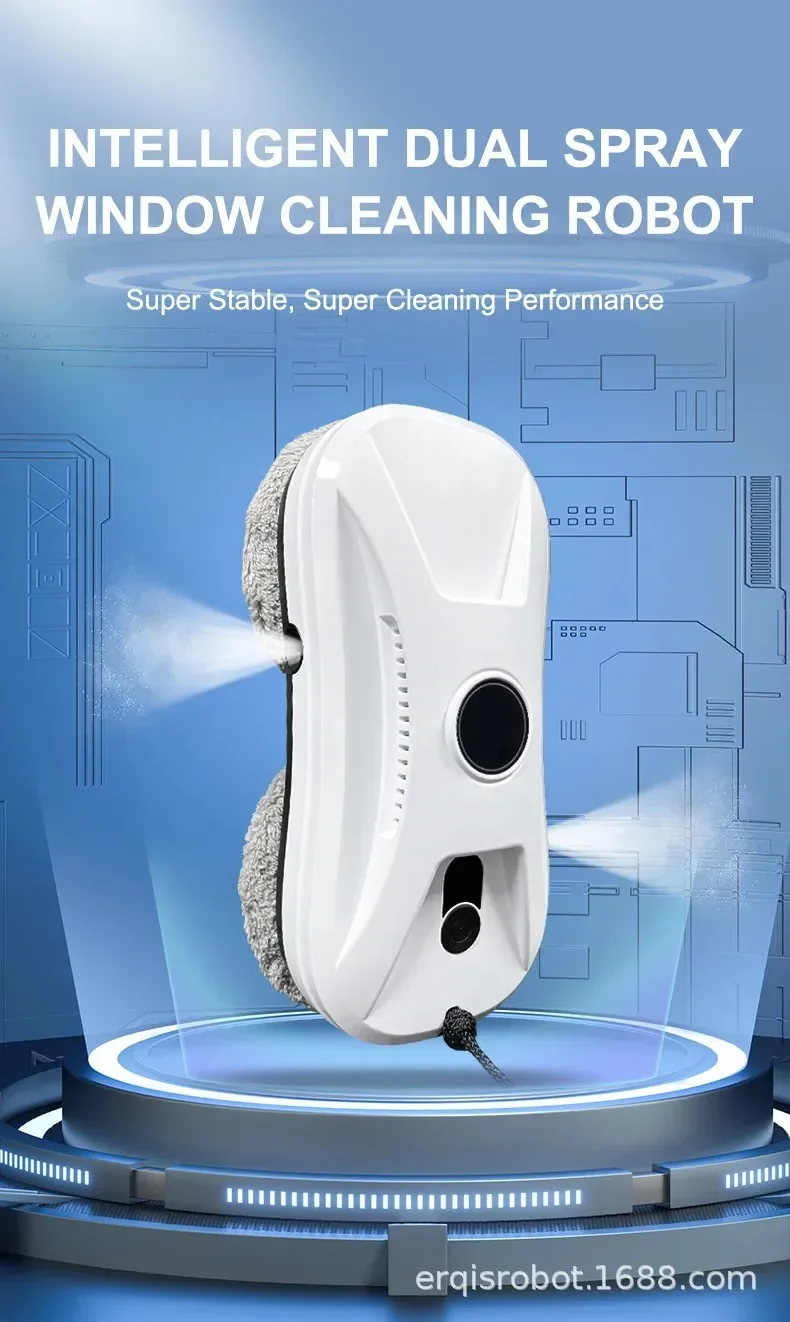 DIVEDEER RA2-02 Intelligent Window Cleaner Bi-directional Double Spray New Window Cleaner Automatic Dual Spray Mini-Type Machine