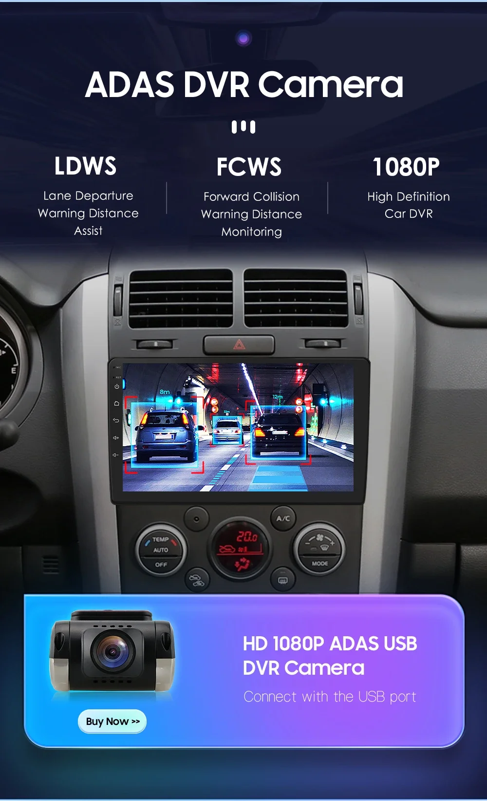 Hizpo 2Din 9inch Android13 Car Radio for Suzuki Grand Vitara 3 2005 - 2015 4G BT Auto CarPlay GPS RDS DSP UI7862 Multimedia