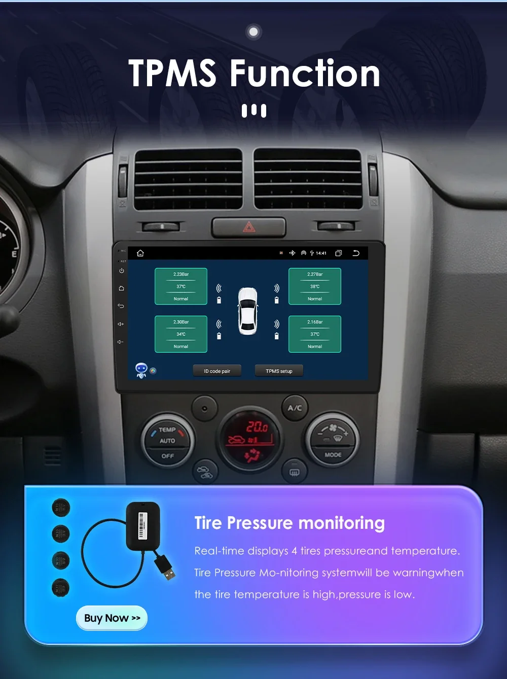 Hizpo 2Din 9inch Android13 Car Radio for Suzuki Grand Vitara 3 2005 - 2015 4G BT Auto CarPlay GPS RDS DSP UI7862 Multimedia