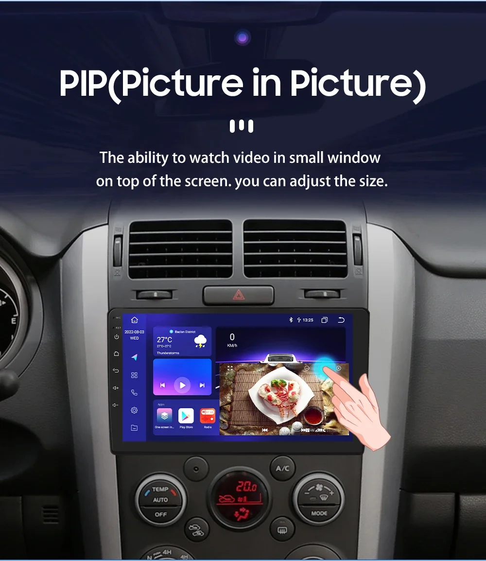 Hizpo 2Din 9inch Android13 Car Radio for Suzuki Grand Vitara 3 2005 - 2015 4G BT Auto CarPlay GPS RDS DSP UI7862 Multimedia