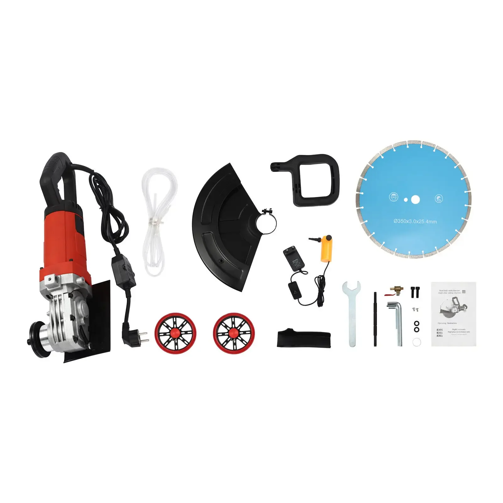 Concrete Saw Cutter Plaster Cutter with 350mm Diamond Cutting Disc 4000w