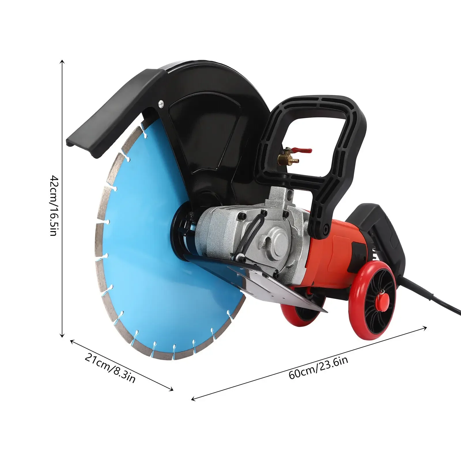 Concrete Saw Cutter Plaster Cutter with 350mm Diamond Cutting Disc 4000w