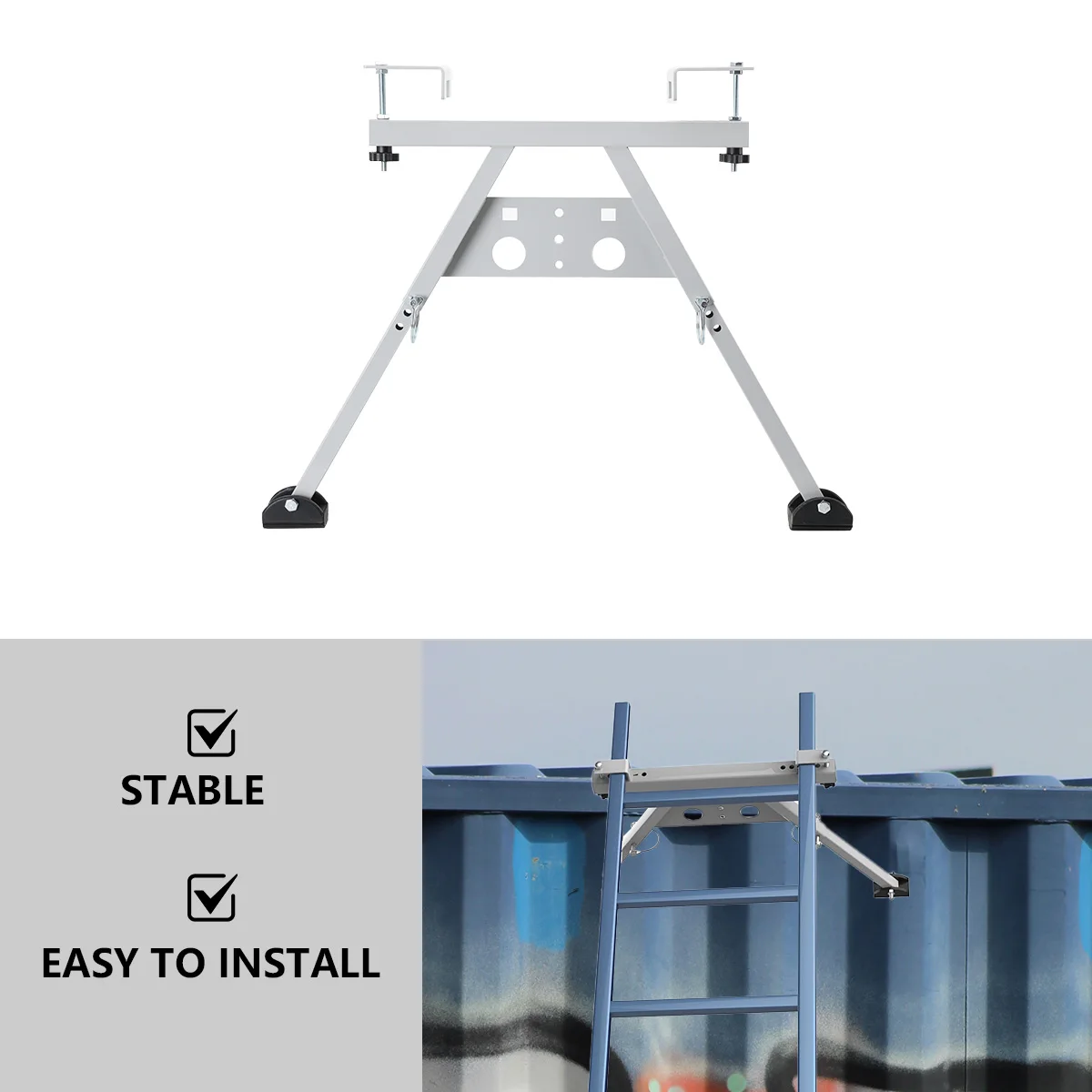 Ladder Standoff for Roof Steel Anti-Slip Ladder Standoff for Roof Adjustable Ladder Accessories for Multipurpose Use Easy
