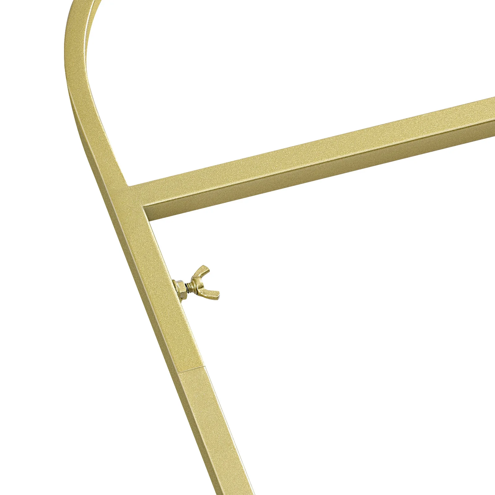 Metal Coat Stand Multifunctional Clothes Rack Wedding Dress Clothing Display Gold Round Tube Clothes Rack For Boutiques Bedrooms