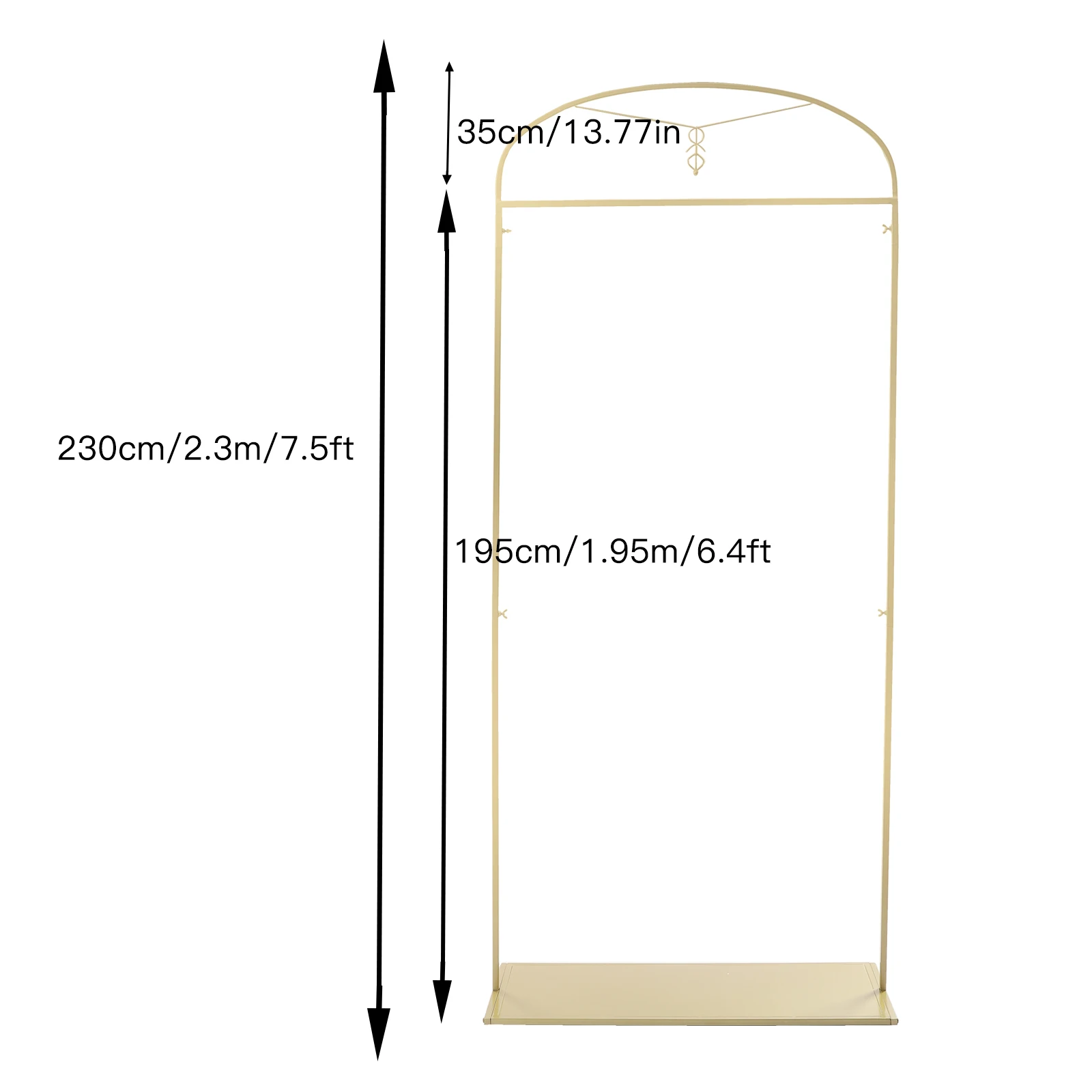 Metal Coat Stand Multifunctional Clothes Rack Wedding Dress Clothing Display Gold Round Tube Clothes Rack For Boutiques Bedrooms