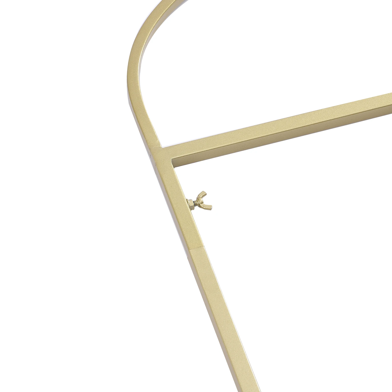 Metal Coat Stand Multifunctional Clothes Rack Wedding Dress Clothing Display Gold Round Tube Clothes Rack For Boutiques Bedrooms