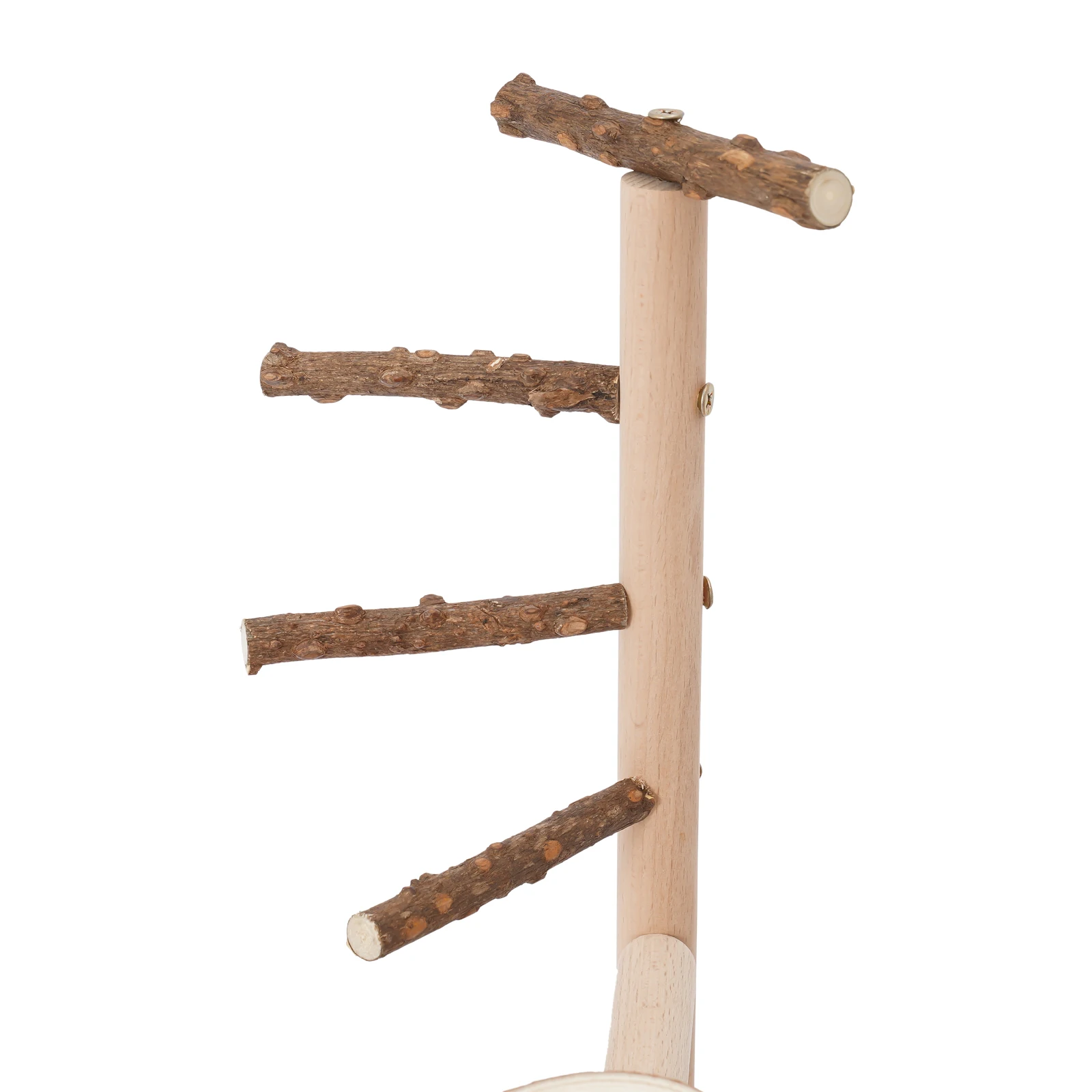 Parrot Bird Play Stand, Wooden Bird Playing Stand, Bird Playground with Ladder and Swing