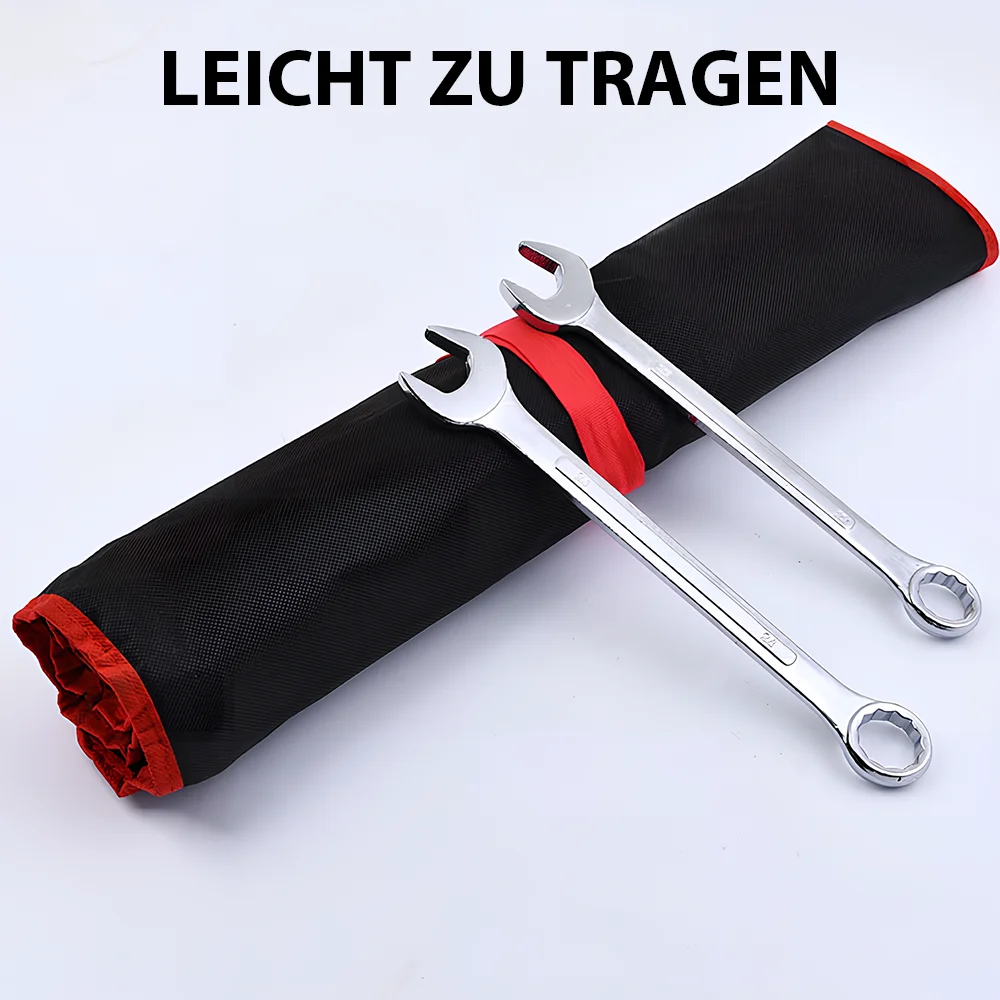 25pc Wrench Set Ultra-thin 6-28/30/32mm Open End Wrench Set Plum Blossom Wrench Dual-purpose Wrench Kit Car Repairing Tools