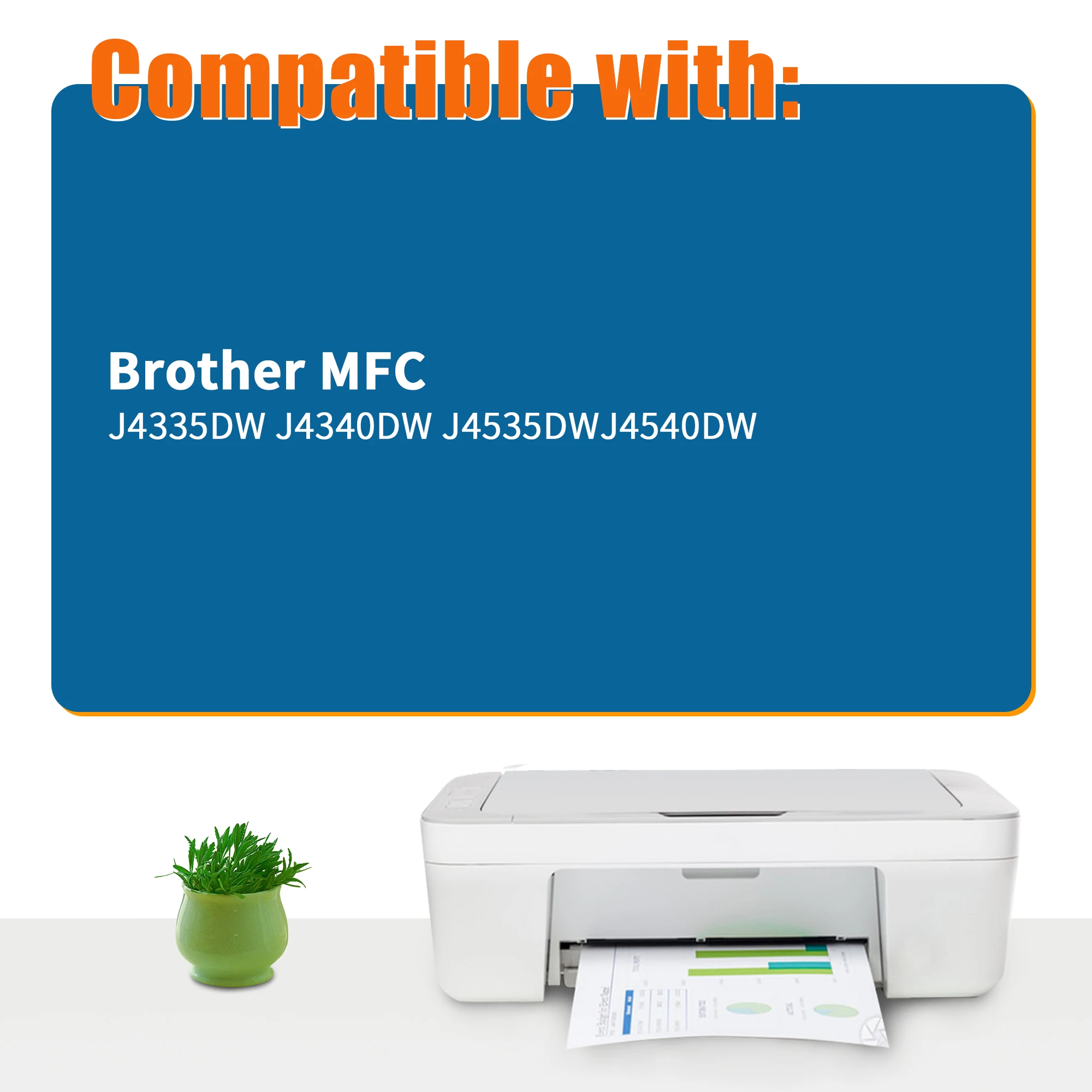 Jhaan LC426 LC426XL Cartridges Compatible with Brother MFC-J4335DW MFC-J4340DW MFC-J4535DW MFC-J4540DW(4Pack)