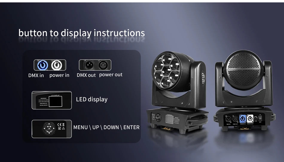 Bee Eye 7x40W 4 In1 RGBW LED Beam + Wash Zoom Testa Mobile DMX per NightClub Dj Disco Party Bar Stage Lighting