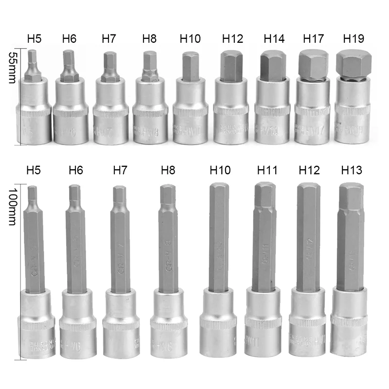 26/30/32Pcs Impact Socket Set 1/2" Deep Screwdriver Bits Kit Hand Tool Socket Set Car Repair Tool with Storage Box