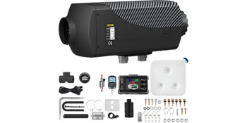 SucceBuy 8KW Diesel Air Heater Muffler Diesel Heater 12V Remote Control Diesel Parking Heater with LCD Switch for Car Truck Boat