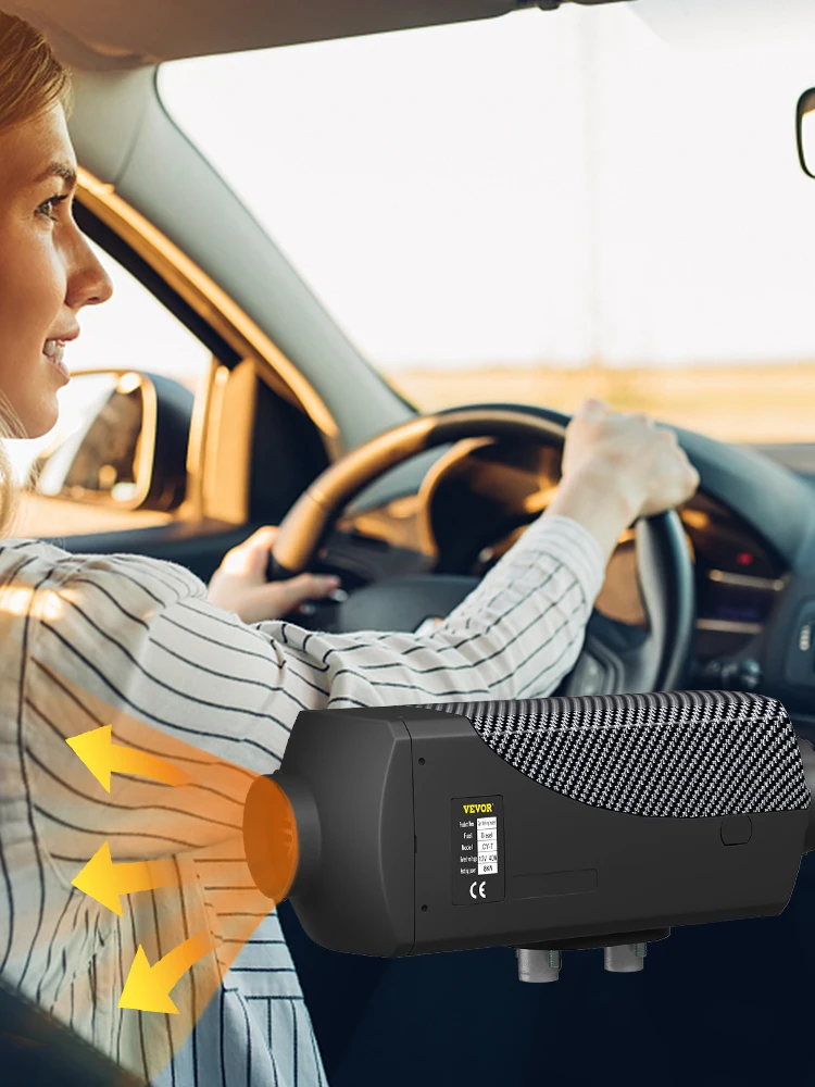 SucceBuy 8KW Diesel Air Heater Muffler Diesel Heater 12V Remote Control Diesel Parking Heater with LCD Switch for Car Truck Boat