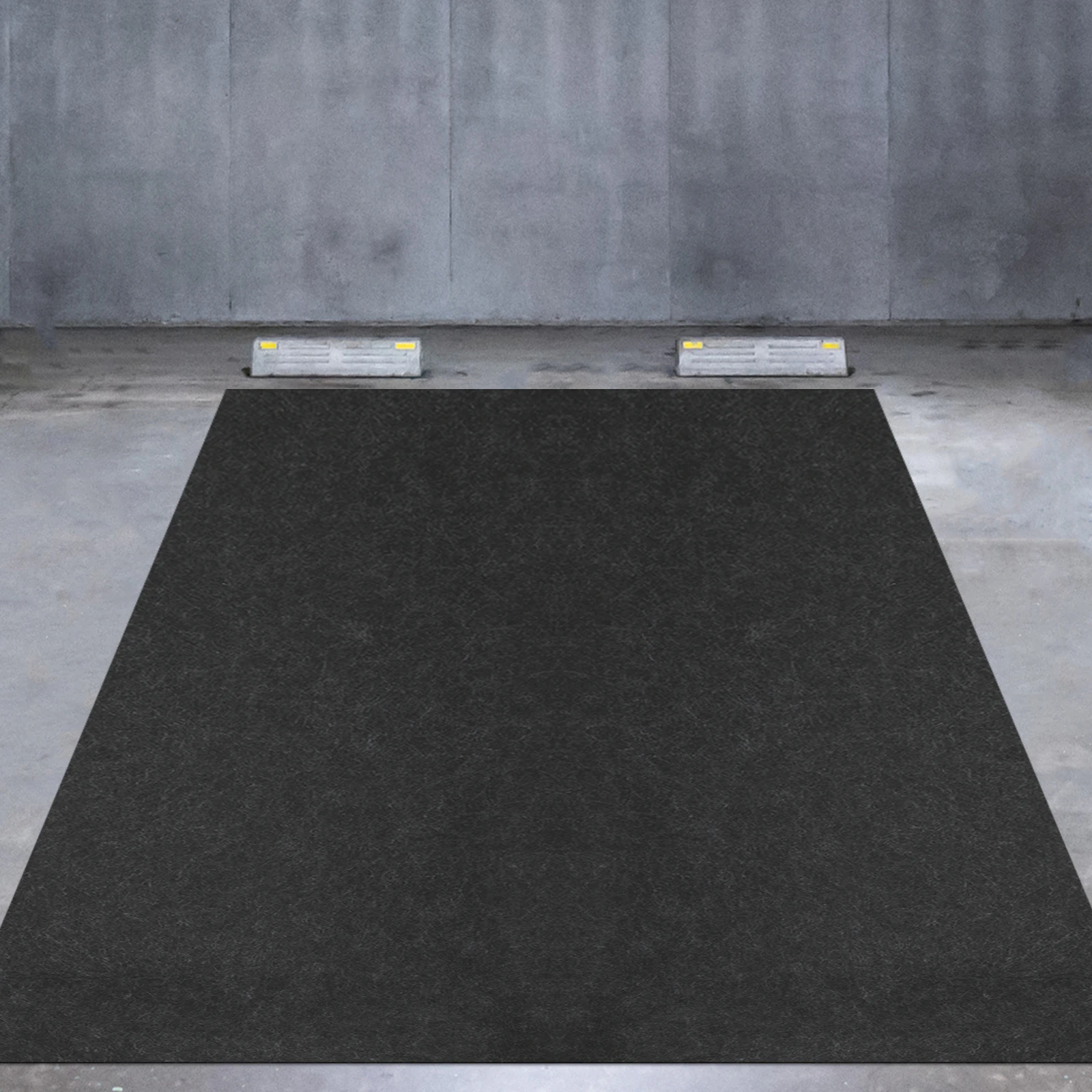 Garage Non-slip Mat Non-woven Cloth PE Dark Grey Waterproof Floor Protection Mat for Garage Warehouse Workshop