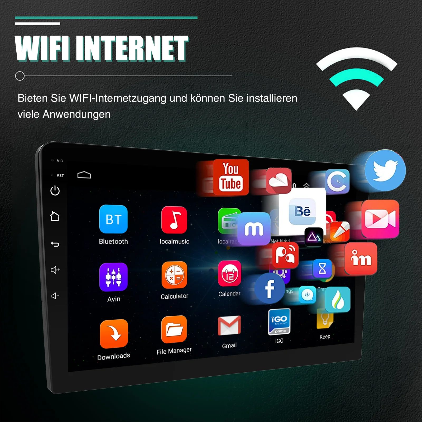 ESSGOO 10.1" Wireless Carplay Android 14 Car Radio For Benz Vito 3 W447 2014-2020 GPS SAT Navi WIFI RDS FM BT Multimedia Player