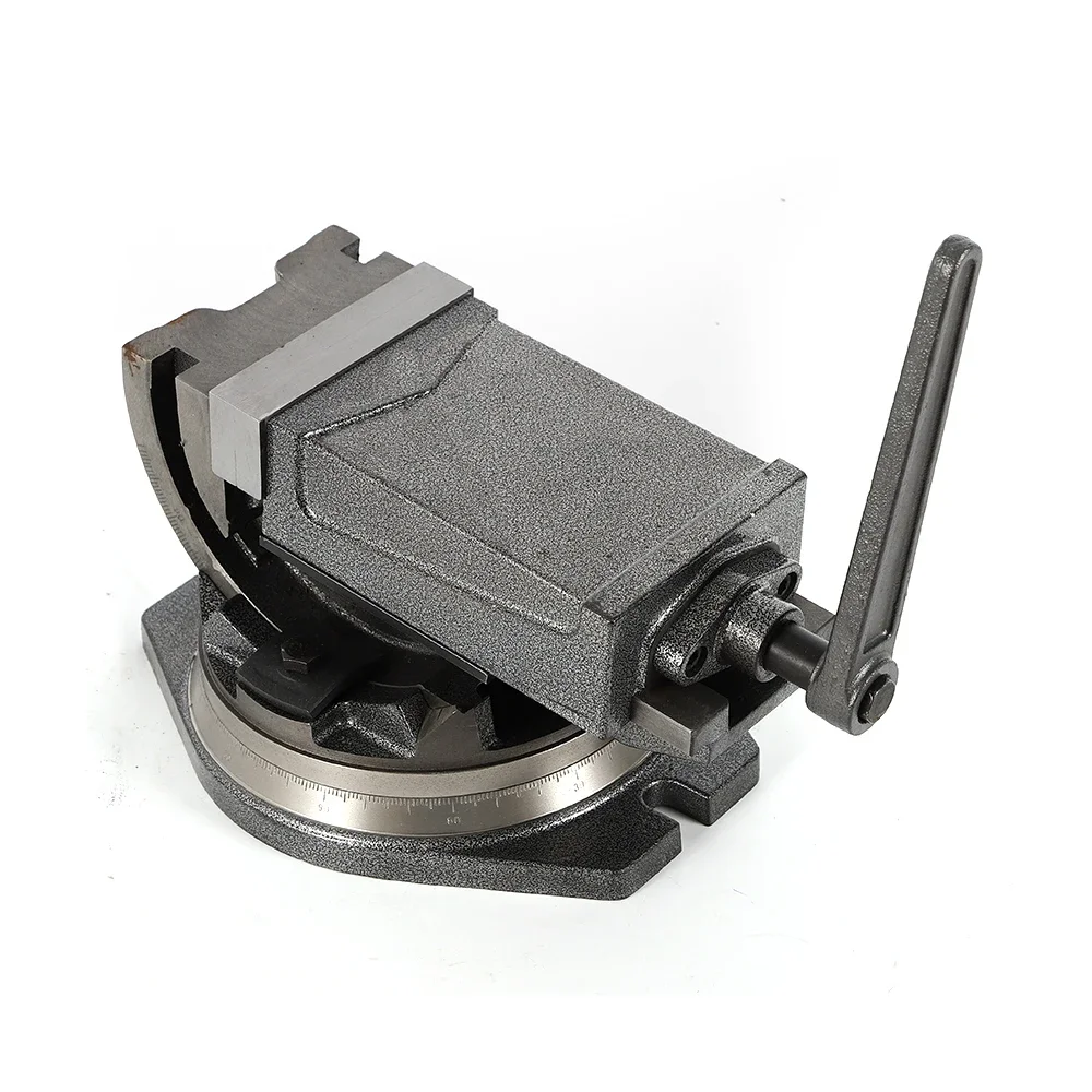 5 Inch Cast Iron Clamp Vise 24KN 360/90° Swivel/Tilt Precision Milling CNC Machine Durable