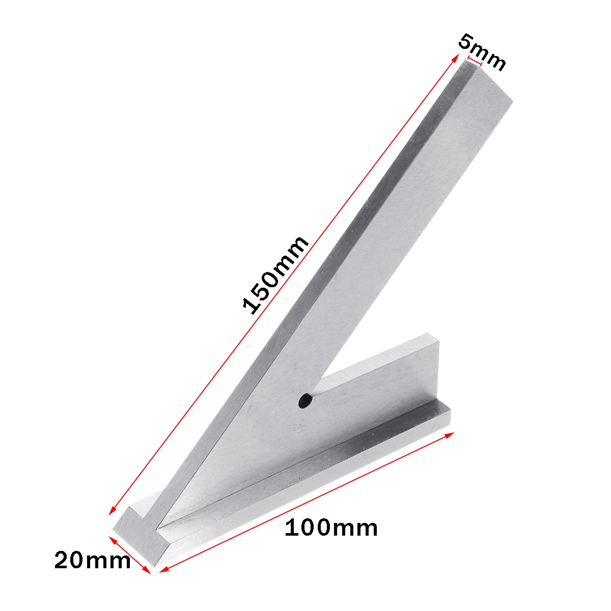 Stainless Steel 45 Degree Miter Angle Corner Ruler Wide Base Gauge Woodworking Square Angle Measuring Tool 150x100mm
