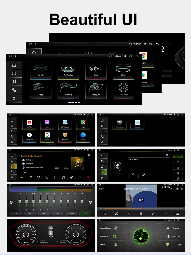 AUTOTOP 8G+128G Android 13 Car Multimedia Player For Audi A6 C6 4F 2005-2012 MMI 2G 3G Carplay Android Auto GPS Navi 4G Wifi BT