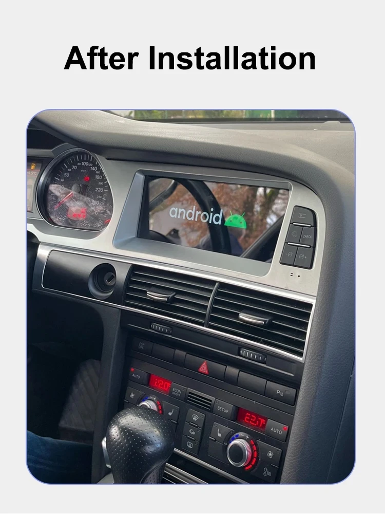 AUTOTOP 8G+128G Android 13 Car Multimedia Player For Audi A6 C6 4F 2005-2012 MMI 2G 3G Carplay Android Auto GPS Navi 4G Wifi BT