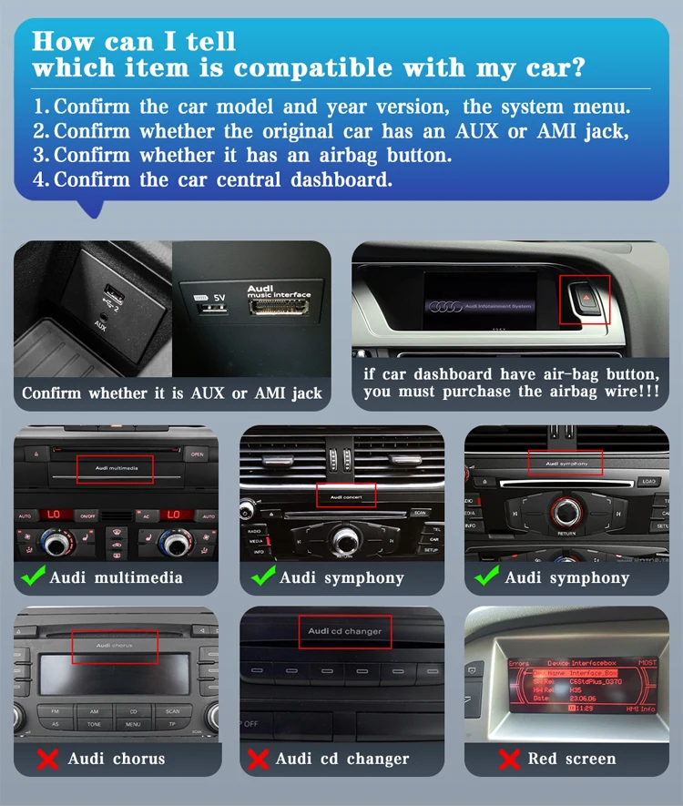 AUTOTOP 8G+128G Android 13 Car Multimedia Player For Audi A6 C6 4F 2005-2012 MMI 2G 3G Carplay Android Auto GPS Navi 4G Wifi BT