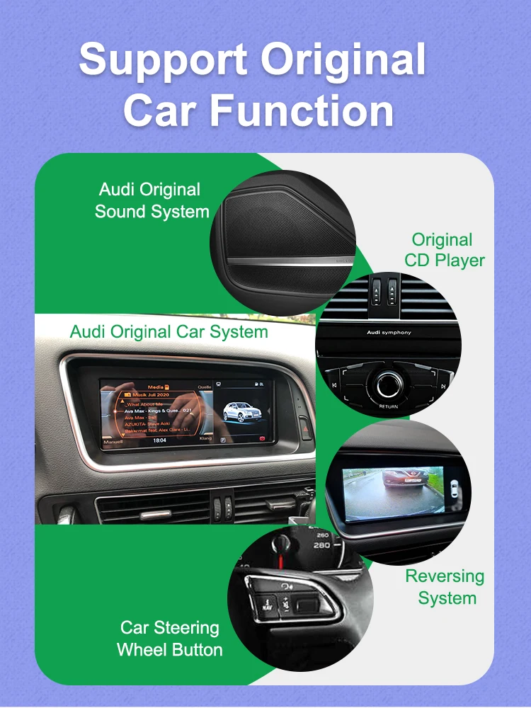 AUTOTOP 8G+128G Android 13 Car Multimedia Player For Audi A6 C6 4F 2005-2012 MMI 2G 3G Carplay Android Auto GPS Navi 4G Wifi BT