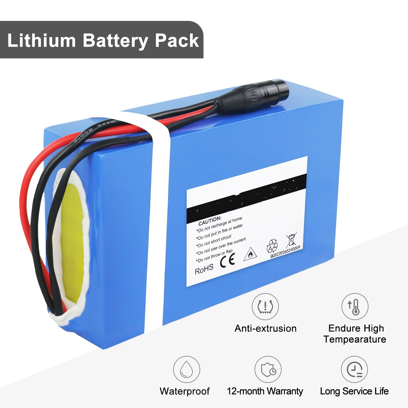 48V 20AH Escooter Battery Pack PVC 60V 25AH Rechargeable Battery with 4A Charger for Electric Scooter Vehicle 1500W 2000W 3000W