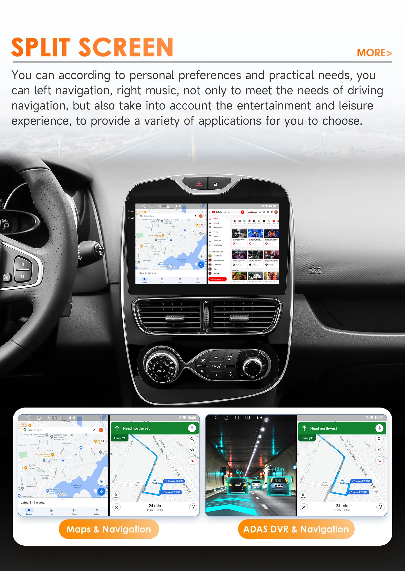 360Camera CarPlay Android 14 Car Radio For Renault Clio 4 2012-2019 Car Multimedia Player GPS 2Din Intelligent Autoradio 4G-LET