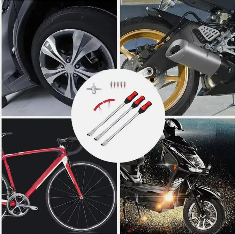 30CM Bike Tire Levers Spoon Rim Protector Tire Repair Tool Motorcycle Tyre Repair Tool Tire Changing Levers Auto Spoon Tire Kit