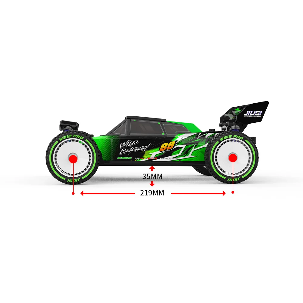JIUSI WB12 PRO 1/12 Racing Car 4WD 80km/h Brushless 2.4G Remote Control Car Competitive Off-road Car All Terrain Vehicle