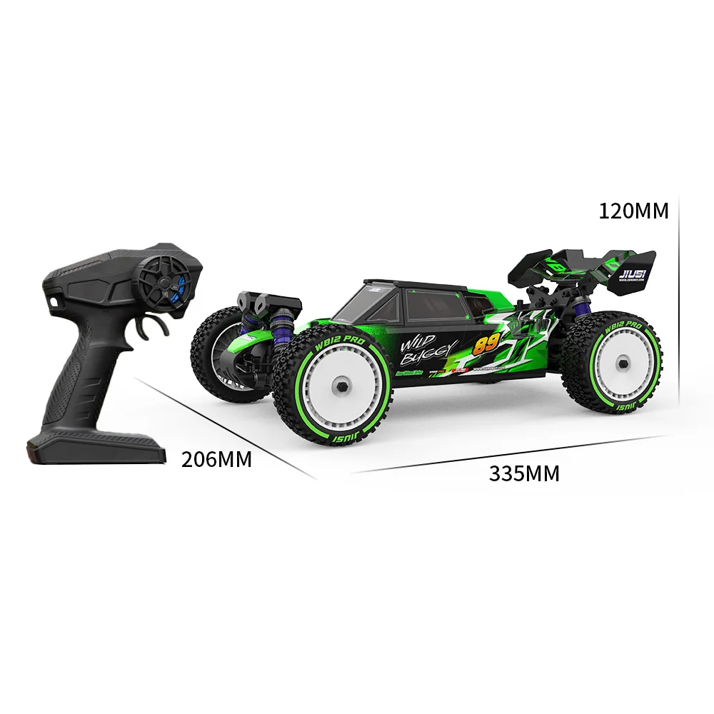 JIUSI WB12 PRO 1/12 Racing Car 4WD 80km/h Brushless 2.4G Remote Control Car Competitive Off-road Car All Terrain Vehicle