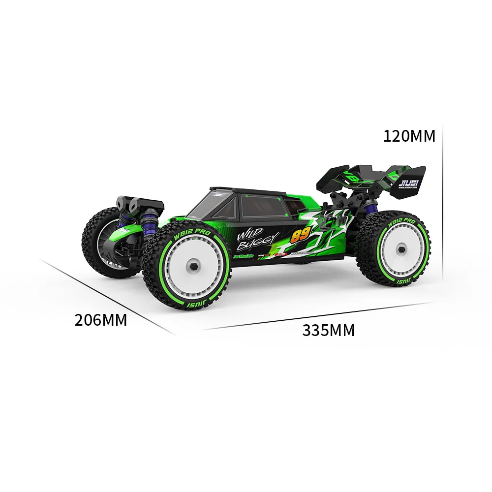 JIUSI WB12 PRO 1/12 Racing Car 4WD 80km/h Brushless 2.4G Remote Control Car Competitive Off-road Car All Terrain Vehicle