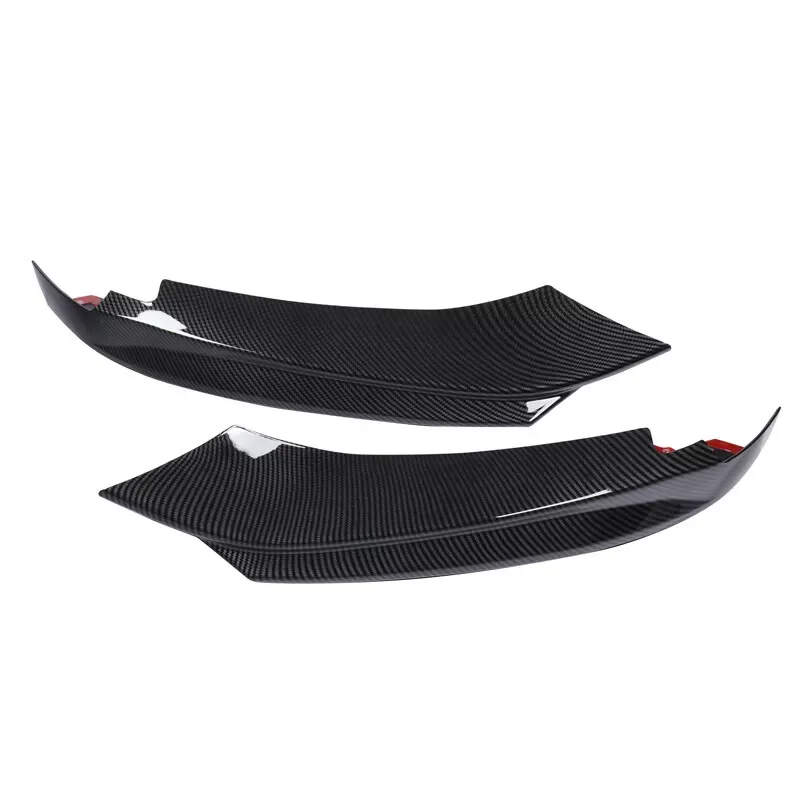 For BMW F32 Front Bumper Surround F33 F36 LCI 4 Series 420i 430i 440i M Sport 2014-2020 Carbon Look Front Splitter Lip Encircle