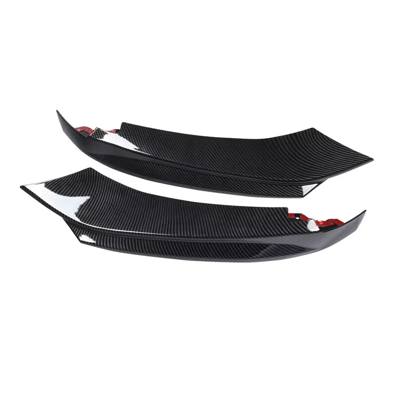 For BMW F32 Front Bumper Surround F33 F36 LCI 4 Series 420i 430i 440i M Sport 2014-2020 Carbon Look Front Splitter Lip Encircle