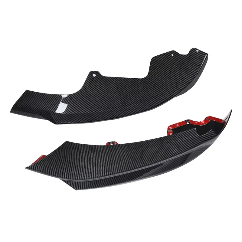 For BMW F32 Front Bumper Surround F33 F36 LCI 4 Series 420i 430i 440i M Sport 2014-2020 Carbon Look Front Splitter Lip Encircle