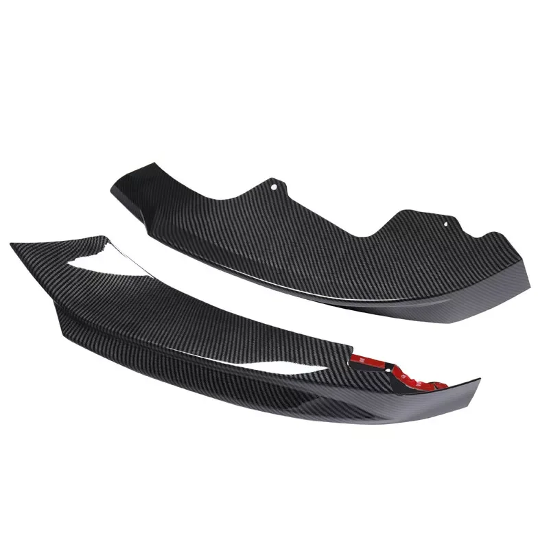 For BMW F32 Front Bumper Surround F33 F36 LCI 4 Series 420i 430i 440i M Sport 2014-2020 Carbon Look Front Splitter Lip Encircle