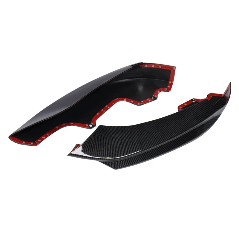 For BMW F32 Front Bumper Surround F33 F36 LCI 4 Series 420i 430i 440i M Sport 2014-2020 Carbon Look Front Splitter Lip Encircle