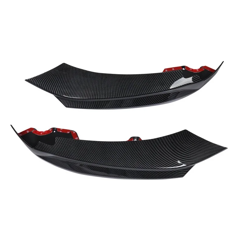For BMW F32 Front Bumper Surround F33 F36 LCI 4 Series 420i 430i 440i M Sport 2014-2020 Carbon Look Front Splitter Lip Encircle