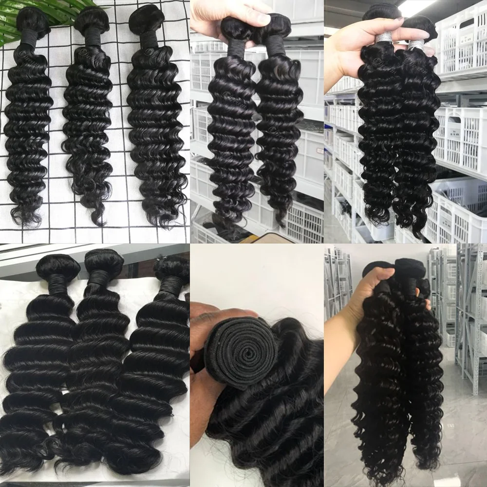 Tissage Deep Wave Human Hair Bundles 20 22 32 inch Bundles Vietnamese Bundles 100% Human Hair Extensions 3 Day Delivery France
