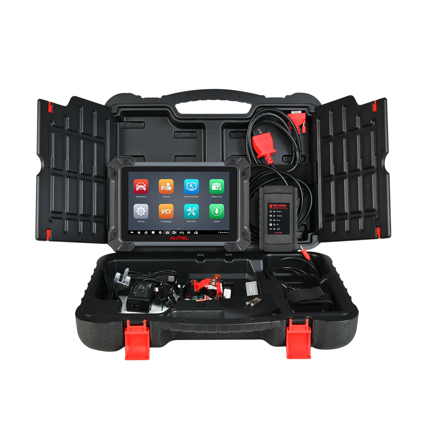 Autel MaxiCOM MK908 II MK908II Automotive OBD2 Scanner Car Diagnostic Tools, ECU Coding, Bi-directional Control PK MK906 MK908