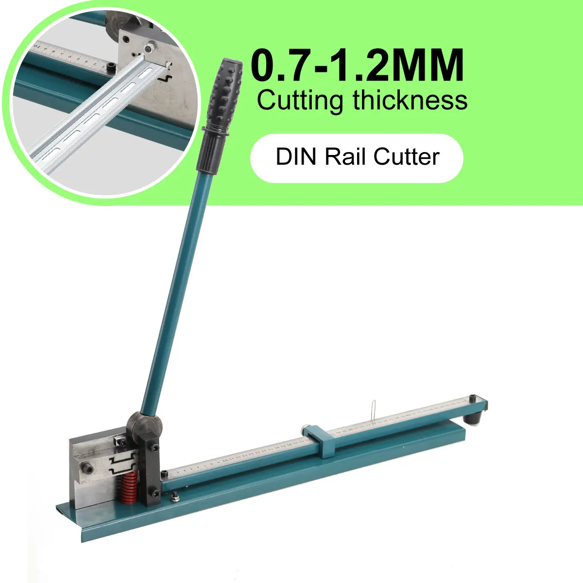 Manual DIN Rail Cutter Double Slot Steel and Aluminum Rail Cutting Machine DC-35 0.5-1.5MM