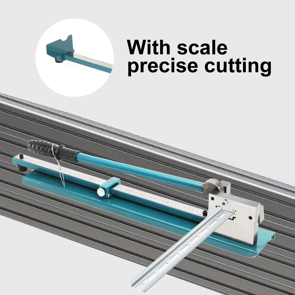 Manual DIN Rail Cutter Double Slot Steel and Aluminum Rail Cutting Machine DC-35 0.5-1.5MM