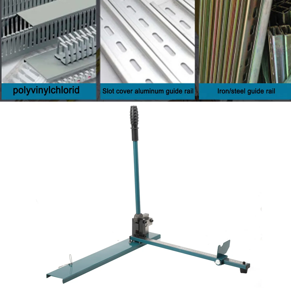 Manual DIN Rail Cutter Double Slot Steel and Aluminum Rail Cutting Machine DC-35 0.5-1.5MM