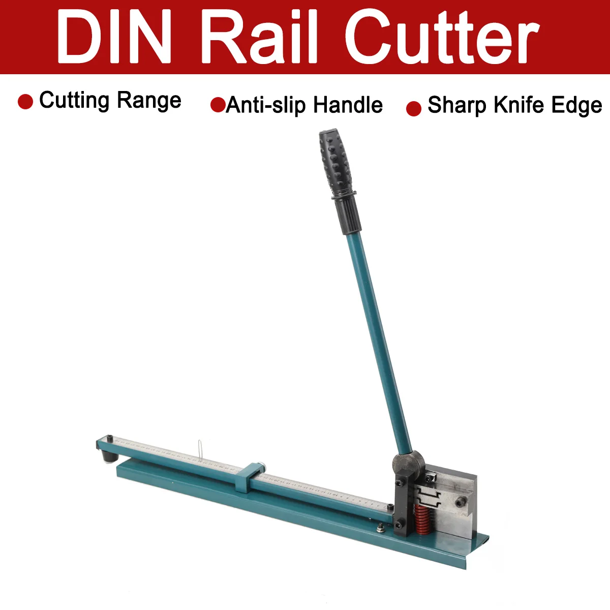 Manual DIN Rail Cutter Double Slot Steel and Aluminum Rail Cutting Machine DC-35 0.5-1.5MM