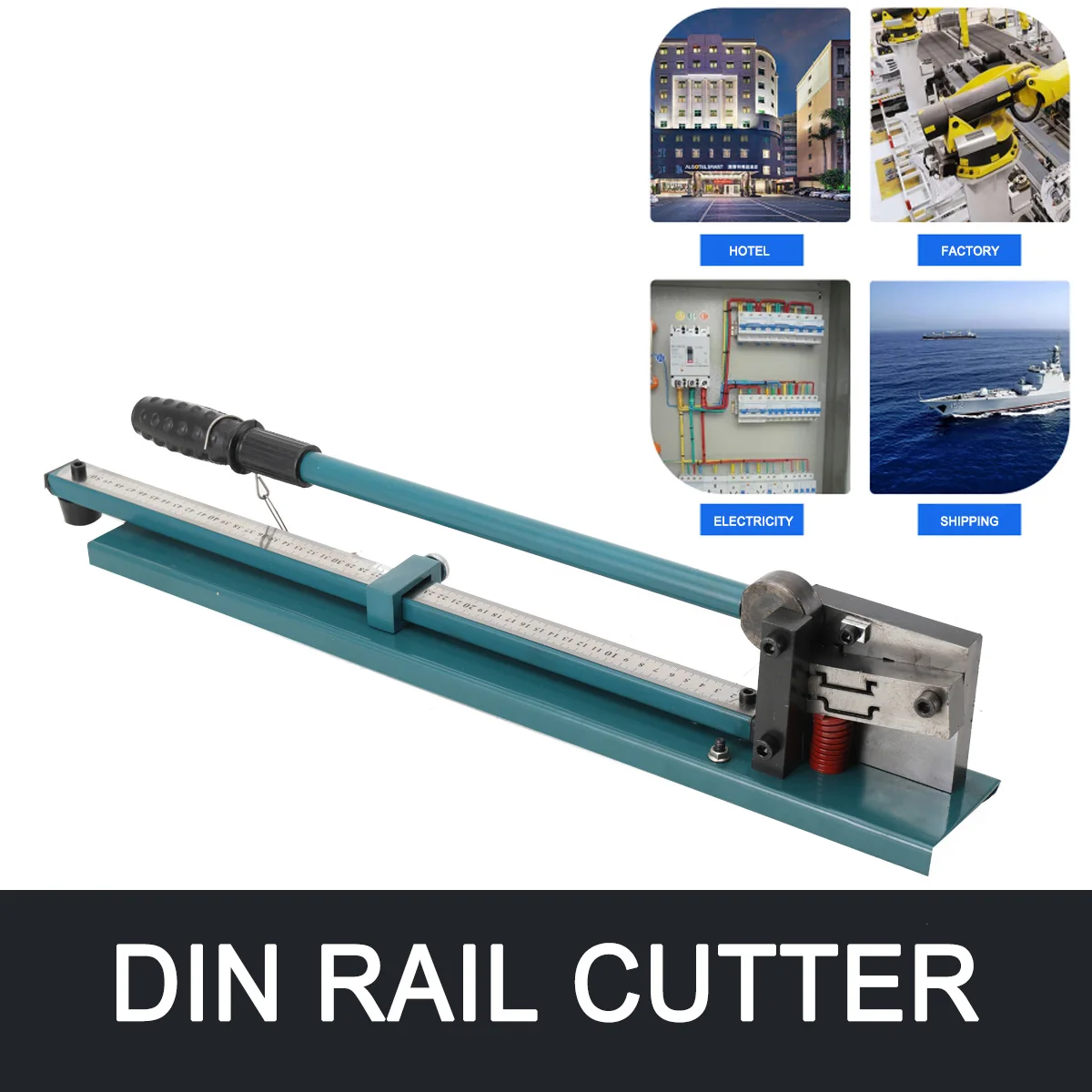 Manual DIN Rail Cutter Double Slot Steel and Aluminum Rail Cutting Machine DC-35 0.5-1.5MM