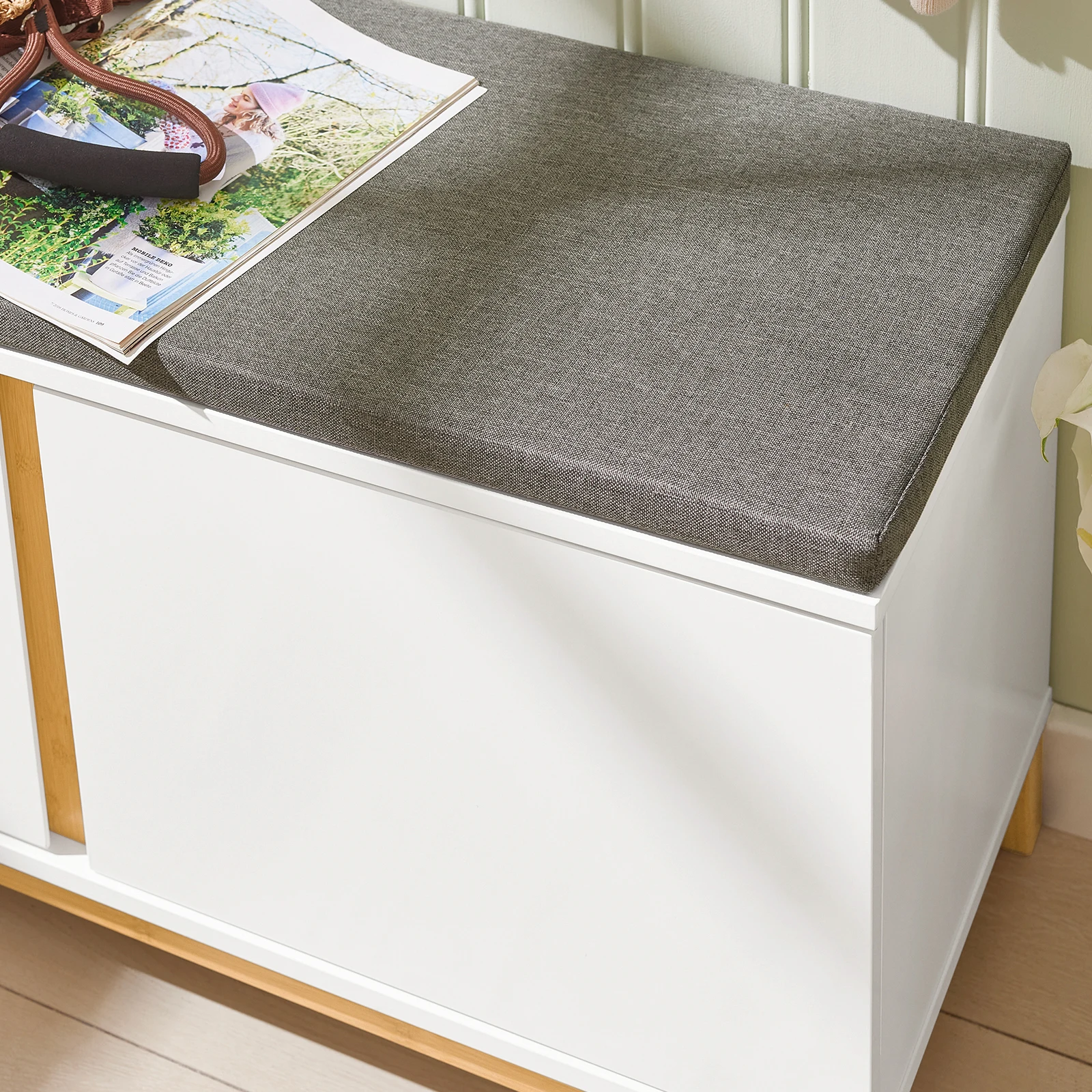 SoBuy FSR117 shoe bench with seat wardrobe bench bench with storage seat chest of drawers shoe rack with bench bench